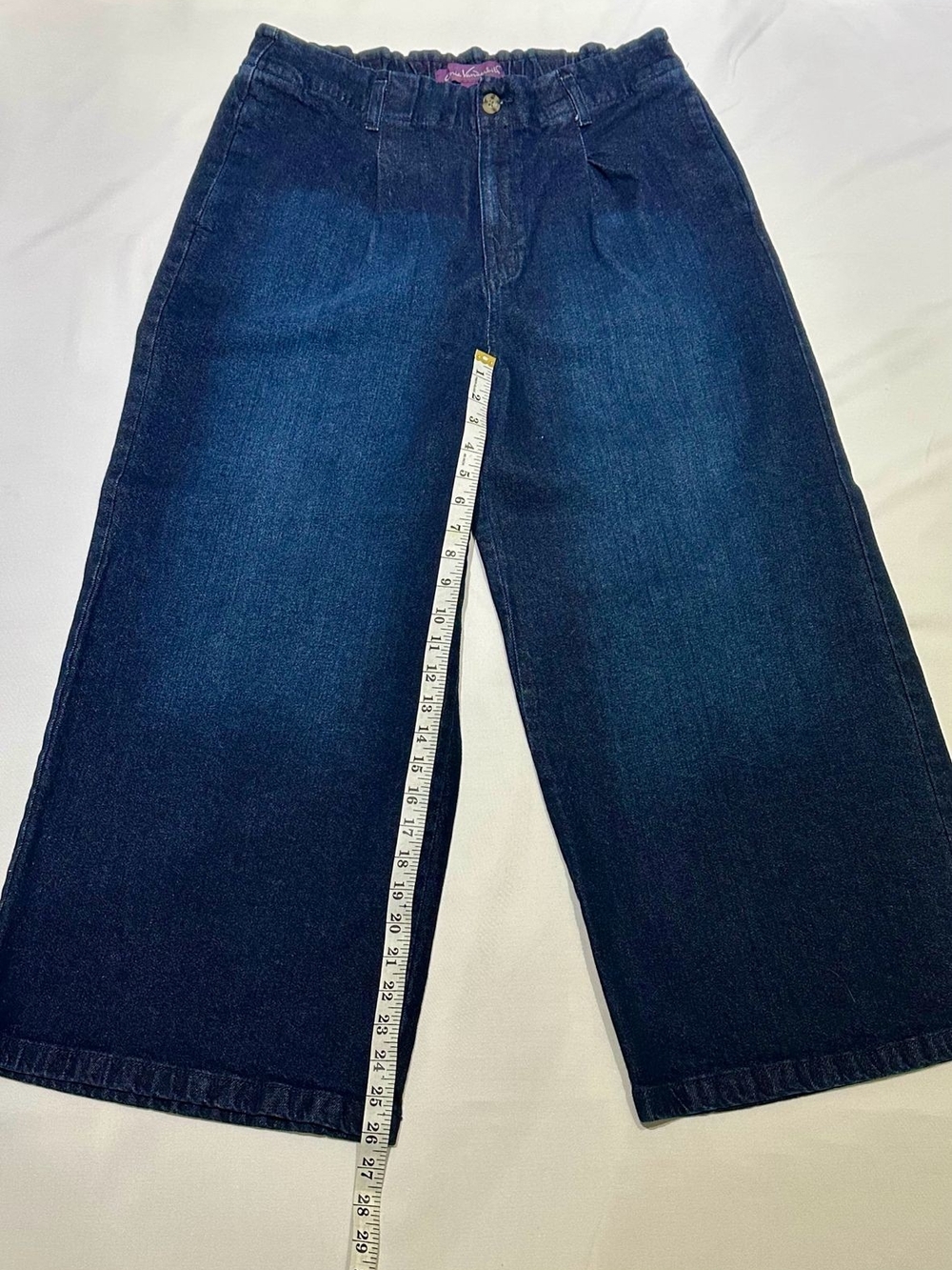 Gloria Vanderbilth Women  Wide-Leg Dark Blue Denim Jeans
